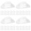 80Pcs Lightweight Plastic Mini Cowboy Hats White for Doll Craft 6