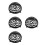 4Sets Split Design Black Plastic Plant Soil Covers for Aquatic Plants 4