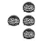 4Sets Split Design Black Plastic Plant Soil Covers for Aquatic Plants 5