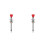 2Pcs Durable Red Pinball Machine Lever Alloy for Stable Gameplay 6