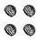 4Sets Split Design Black Plastic Plant Soil Covers for Aquatic Plants 9
