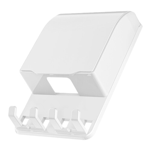 5Pcs White Waterproof Plug Cover Ps Material Hooked for Home Use 1
