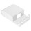 5Pcs White Waterproof Plug Cover Ps Material Hooked for Home Use 3