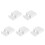 5Pcs White Waterproof Plug Cover Ps Material Hooked for Home Use 9