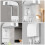 5Pcs White Waterproof Plug Cover Ps Material Hooked for Home Use 10