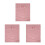 3Pcs Elastic Pink Massage Table Cover Washable Reusable Spa Bed Sheet 7