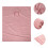 3Pcs Elastic Pink Massage Table Cover Washable Reusable Spa Bed Sheet 10