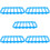 5Pcs Heat-Resistant Blue Silicone Roasting Rack Non-Slip Baking Rack 9