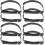 8Pcs Replaceable PU Heel Bands for Women Black Adjustable Shoe Straps 5