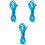 3Pcs Universal Sky-Blue Headphone Wire Long Replacement Audio Cable 4