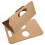 20Pcs Foldable Coffee Cup Holder Kraft Paper Drink Carrier with Handle 2