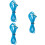 3Pcs Universal Sky-Blue Headphone Wire Long Replacement Audio Cable 8