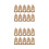 20Pcs Foldable Coffee Cup Holder Kraft Paper Drink Carrier with Handle 6