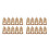 20Pcs Foldable Coffee Cup Holder Kraft Paper Drink Carrier with Handle 8