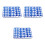 90Pcs Blue ABS Motorcycle Decorative Screw Caps Hex Bolt Covers 5