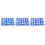 90Pcs Blue ABS Motorcycle Decorative Screw Caps Hex Bolt Covers 6