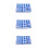 90Pcs Blue ABS Motorcycle Decorative Screw Caps Hex Bolt Covers 8