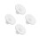4Pcs Universal Water Dispenser Top Cover ABS Plastic White Accessory 7