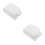 2St Zelfklevende Waterdichte Stopcontactafdekking Wit Plastic 7