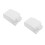 2St Zelfklevende Waterdichte Stopcontactafdekking Wit Plastic 9