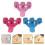 9Pcs Assorted Nurse Pen Holder Clips Metal Uniform Accessories 10