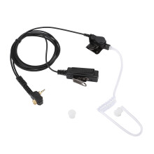 Noise Isolation Foam Walkie Talkies Earpiece Hands Free Compatible Enhanced Sound Quality Covert Acoustic Tube Soft Protein Leather Durable PU