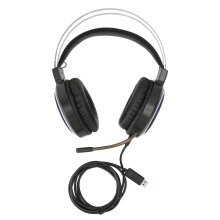 Multiplatform Gaming Headset Featuring Rotating Earcups Directional Microphone Active Noise Cancellation Powerful Audio Drivers Adjustable Volume