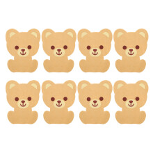 Fragrance Freshener Free Embroidery Applique Patches Cartoon Bear Cute Animal Design Iron On Patches Adhesive Backing Versatile Use For Home