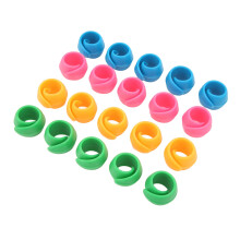 20 Pcs Silicone Thread Holders for Sewing, 1.8x2.2cm, 4 Colors