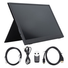 Hd Ipsi Screen Portable Monitor15.6Inch Built In Stereo Sound System Universal Type C Compatibility Easy To Connect Gaming Work Presentation