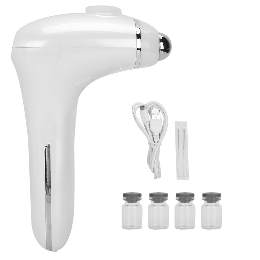 Facial Massager With Absorption Enhancement Mode, Led Phototherapy And Nano Spray Technology For Skin Elasticity Density And Radiance Improvement At