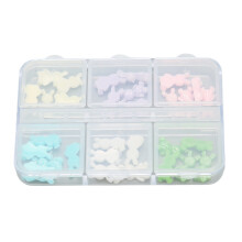 Manicure Decoration Colorful Resin Bowknot Design Nail Charm Jewelry3D Nail Art Easy To Use Multi Purpose Accessories Cute Acrylic Nail Decorations