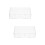 2Pcs Daily Use Transparent Poker Chip Tray Plastic Multi-Grid Box 8