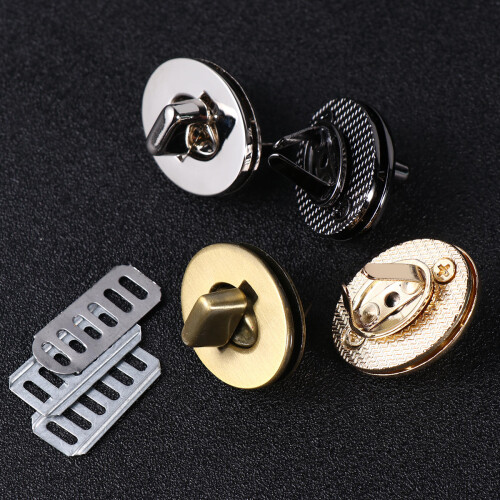 12Pcs Assorted Color Metal Bag Locks Egg Design for Purse Replacement 1