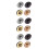 12Pcs Assorted Color Metal Bag Locks Egg Design for Purse Replacement 4