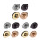 12Pcs Assorted Color Metal Bag Locks Egg Design for Purse Replacement 8