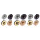 12Pcs Assorted Color Metal Bag Locks Egg Design for Purse Replacement 9