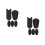10Pcs Universal Silicone Thumb Rest Cushions for Saxophone Black 5