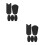 10Pcs Universal Silicone Thumb Rest Cushions for Saxophone Black 9