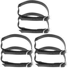 6Stk Strapazierfähige Schwarze Damen Absatzhalter PU Für