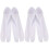 2Paires Tabi Japonaises Blanches Matériau Durable 1