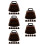 30Pièces Mini Cloches Métalliques Vaches Rouge Pour Décor 4