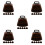 30Pièces Mini Cloches Métalliques Vaches Rouge Pour Décor 5
