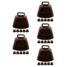 30Pièces Mini Cloches Métalliques Vaches Rouge Pour Décor