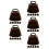 30Pièces Mini Cloches Métalliques Vaches Rouge Pour Décor 1