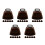 30Pièces Mini Cloches Métalliques Vaches Rouge Pour Décor 7
