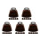 30Pièces Mini Cloches Métalliques Vaches Rouge Pour Décor 8