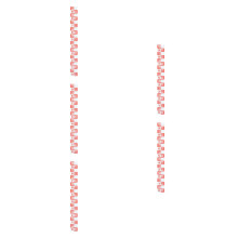 5Pcs Self Adhesive Red Water Level Stickers PVC Reflective Pool Gauge
