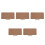 5Pcs Roll-Up Khaki Desk Mats Dual Use Mouse Pad Writing Mat 1
