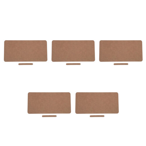 5Pcs Roll-Up Khaki Desk Mats Dual Use Mouse Pad Writing Mat